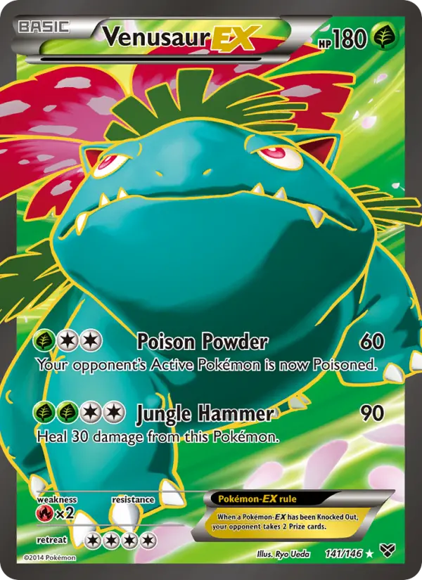 Venusaur EX Pokemon card from XY
