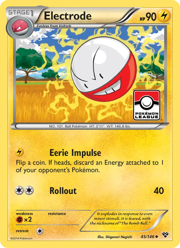 Electrode Pokemon card from XY