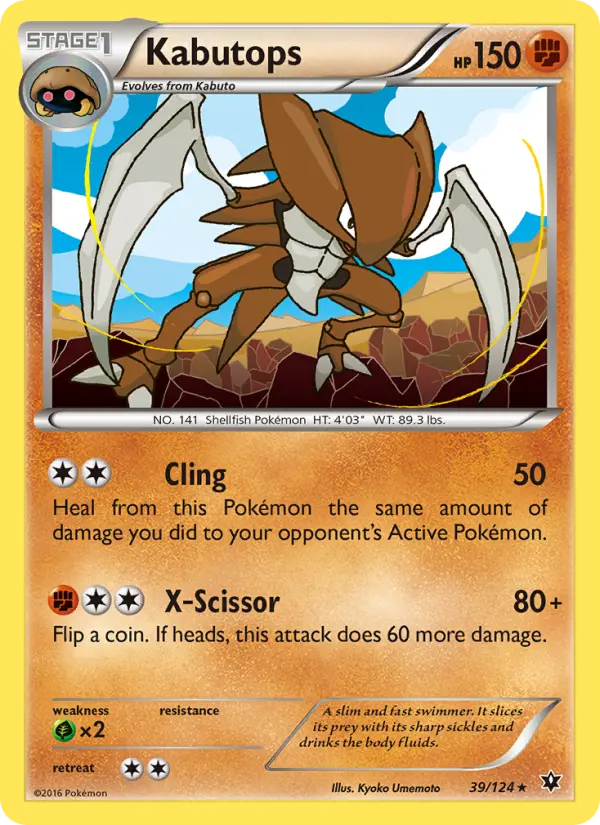 Kabutops from xy10