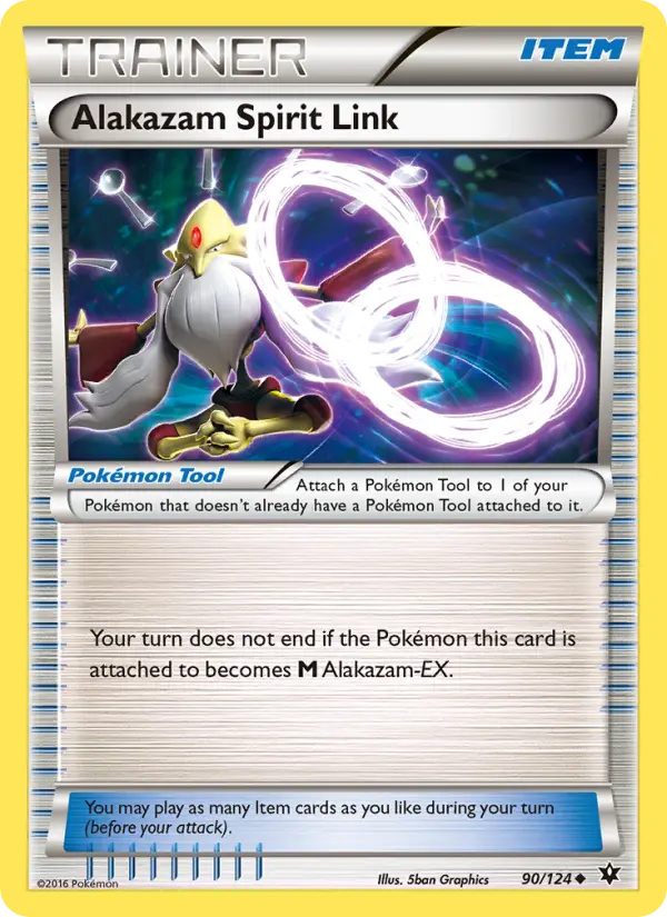Alakazam Spirit Link Pokemon card from Fates Collide