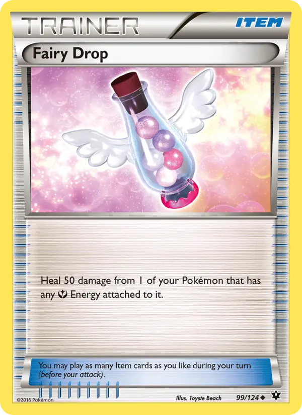 Fairy Drop Pokemon card from Fates Collide