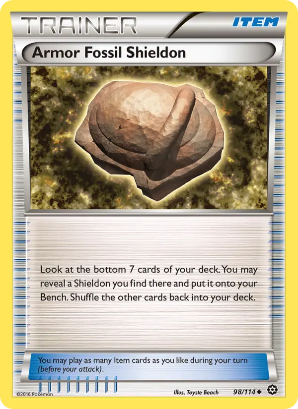 Armor Fossil Shieldon from xy11