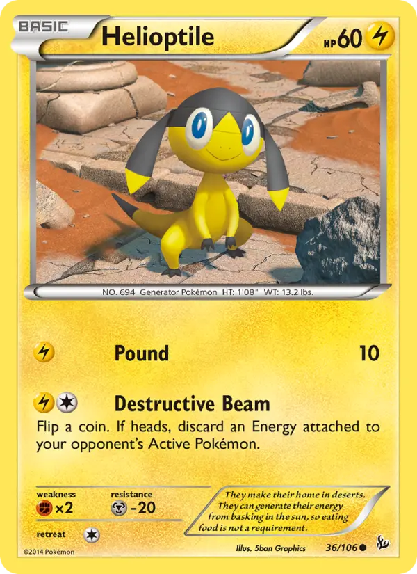 Helioptile from xy2