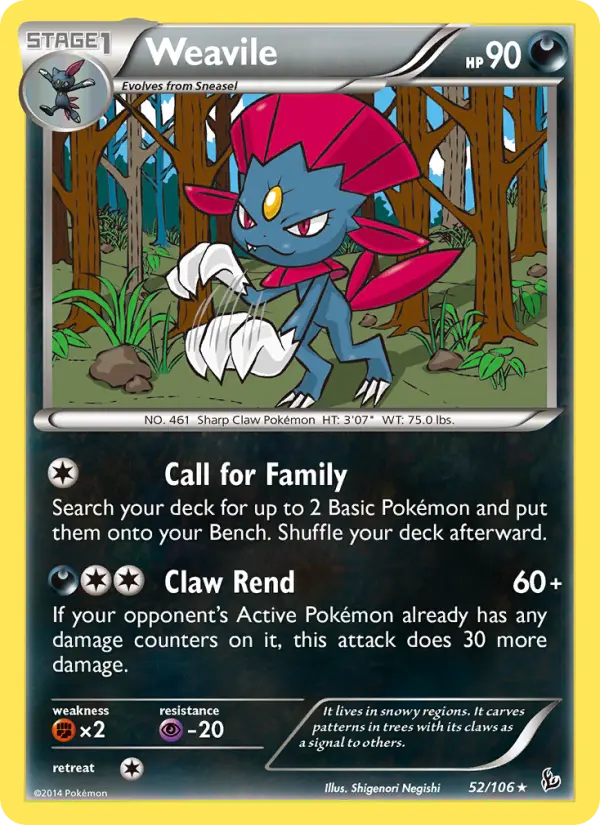 Weavile from xy2