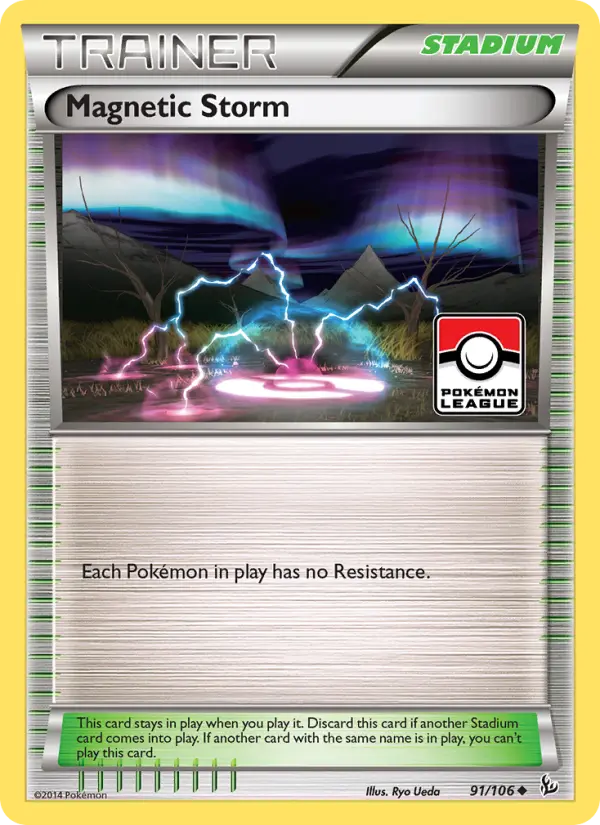 Magnetic Storm Pokemon card from Flashfire