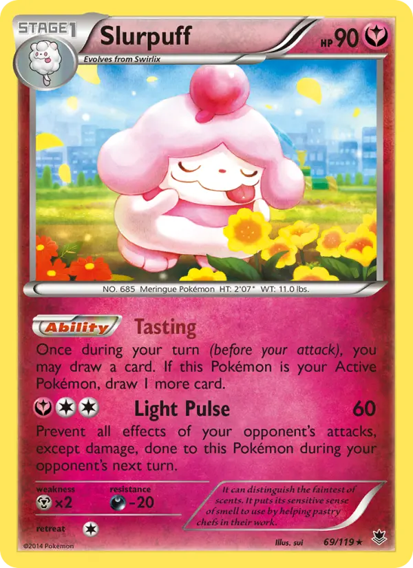 Slurpuff Pokemon card from Phantom Forces