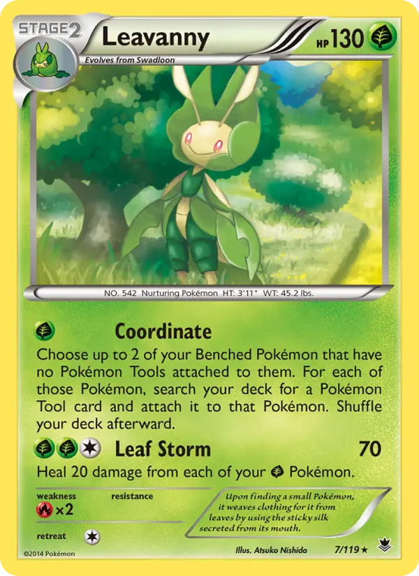 Leavanny Pokemon card from Phantom Forces