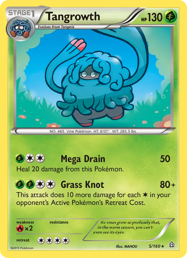 Tangrowth Pokemon card from Primal Clash
