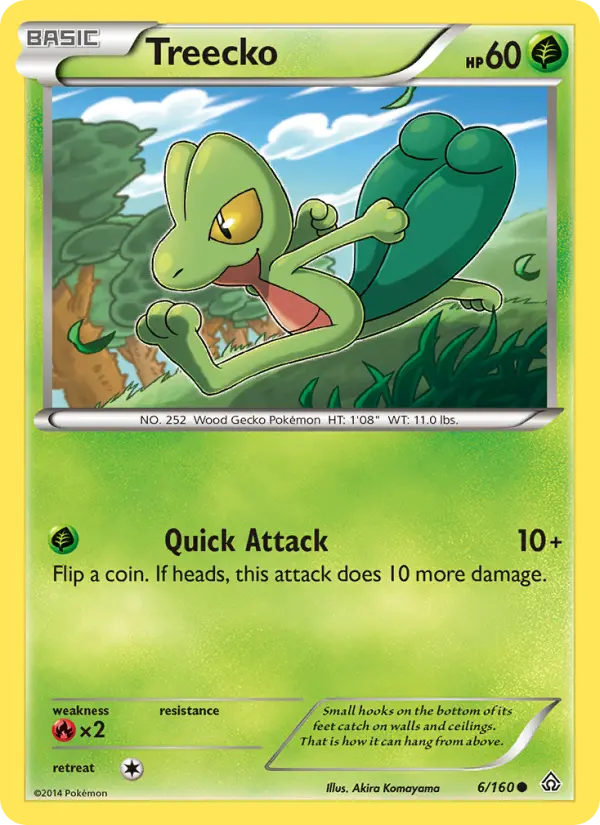 Treecko Pokemon card from Primal Clash
