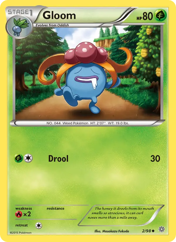 Gloom Pokemon card from Ancient Origins