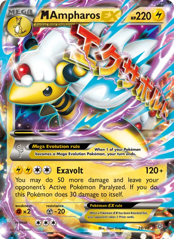 M Ampharos EX from xy7