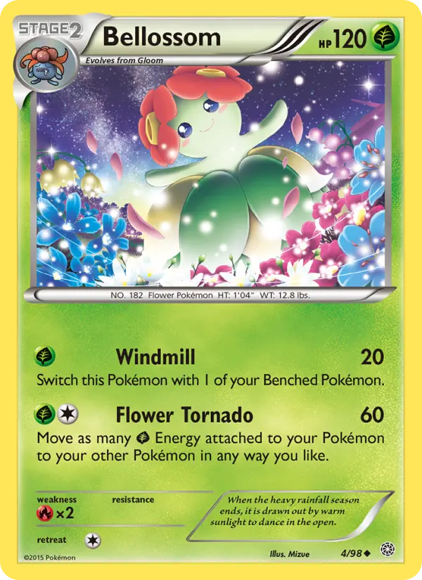 Bellossom Pokemon card from Ancient Origins