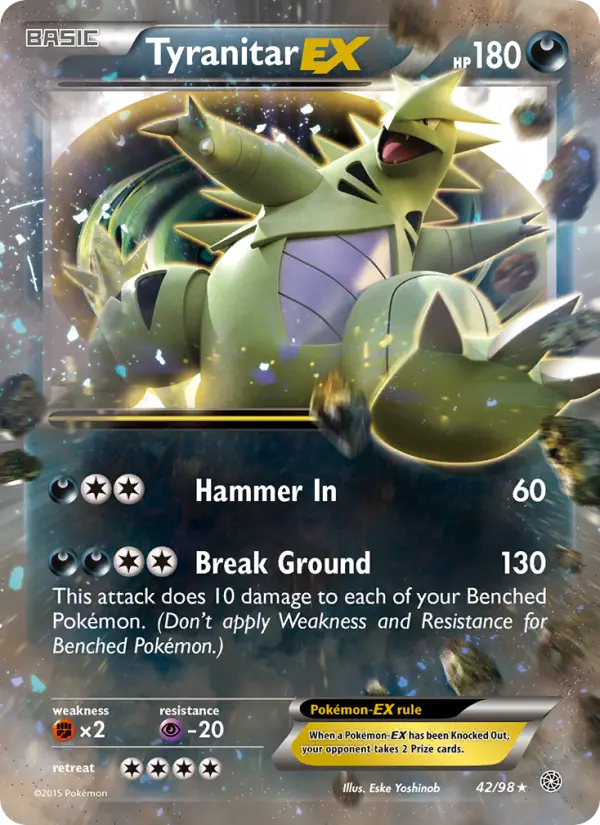 Tyranitar EX from xy7