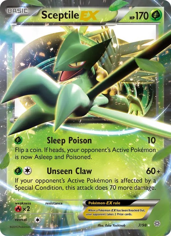 Sceptile EX Pokemon card from Ancient Origins
