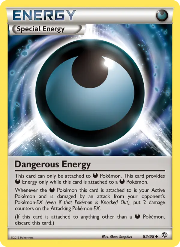 Dangerous Energy Pokemon card from Ancient Origins