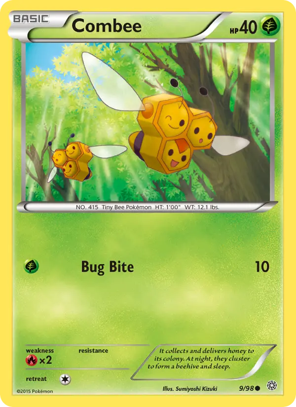 Combee Pokemon card from Ancient Origins