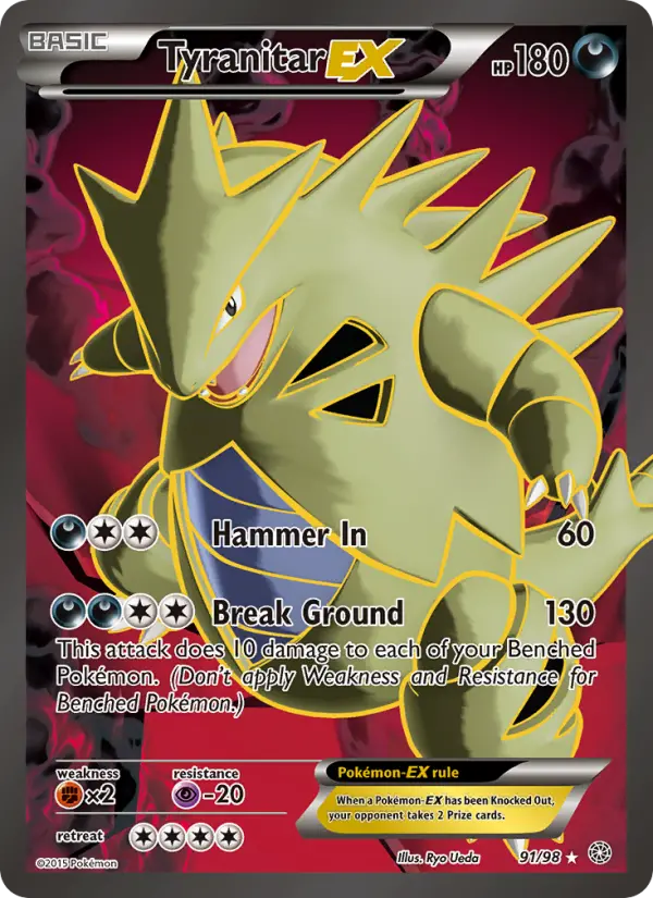 Tyranitar EX from xy7