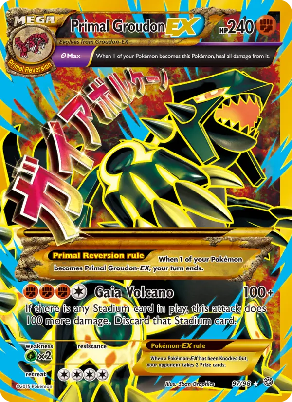 Primal Groudon EX from xy7