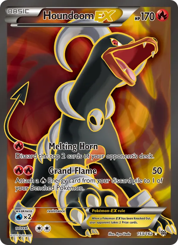 Houndoom EX Pokemon card from BREAKthrough