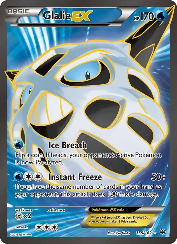Glalie EX Pokemon card from BREAKthrough