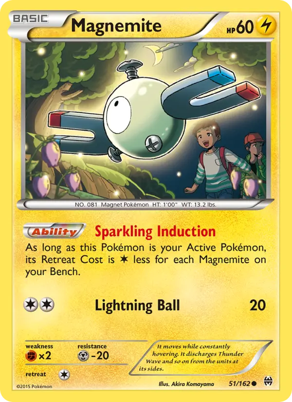 Magnemite Pokemon card from BREAKthrough