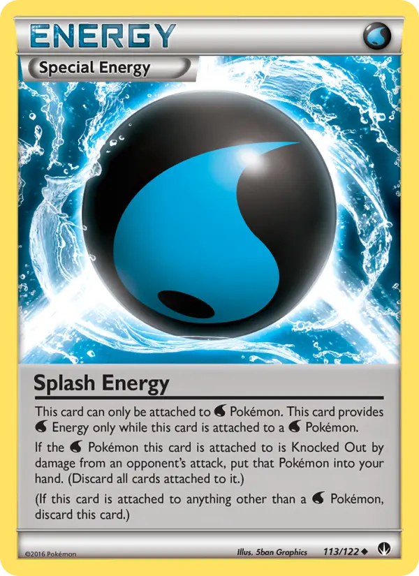 Splash Energy Pokemon card from BREAKpoint