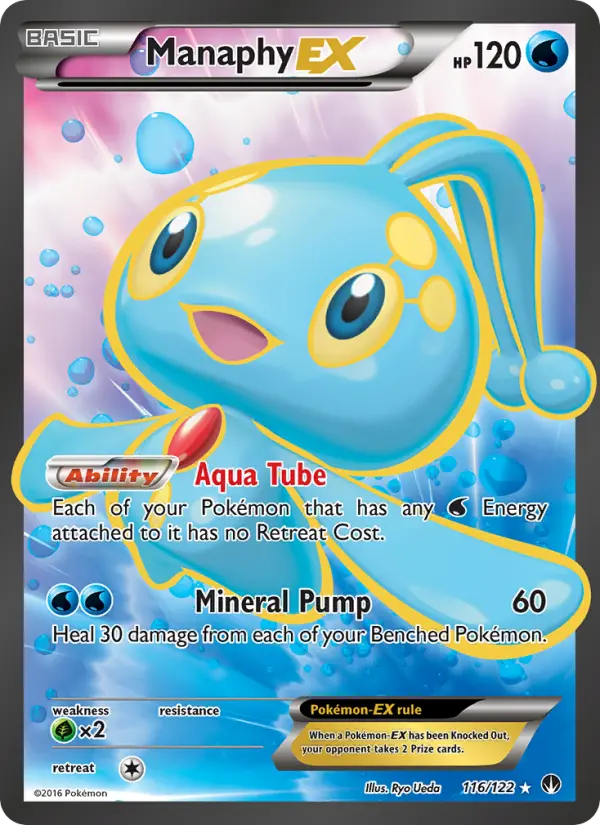 Manaphy EX Pokemon card from BREAKpoint