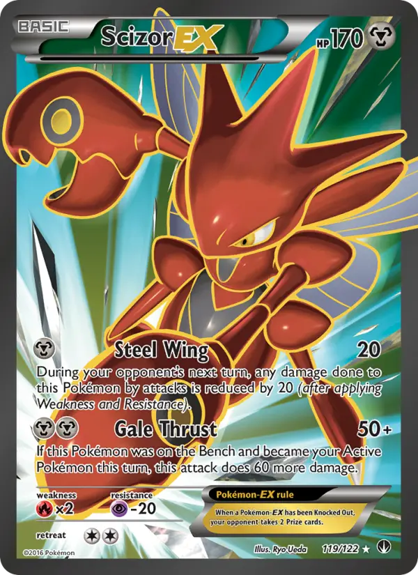 Scizor EX Pokemon card from BREAKpoint