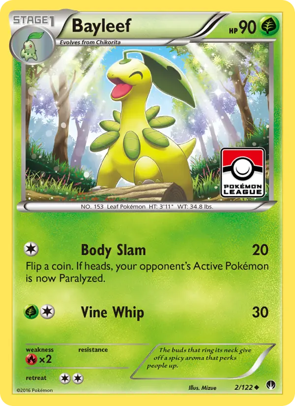 Bayleef Pokemon card from BREAKpoint