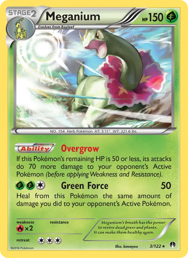 Meganium Pokemon card from BREAKpoint