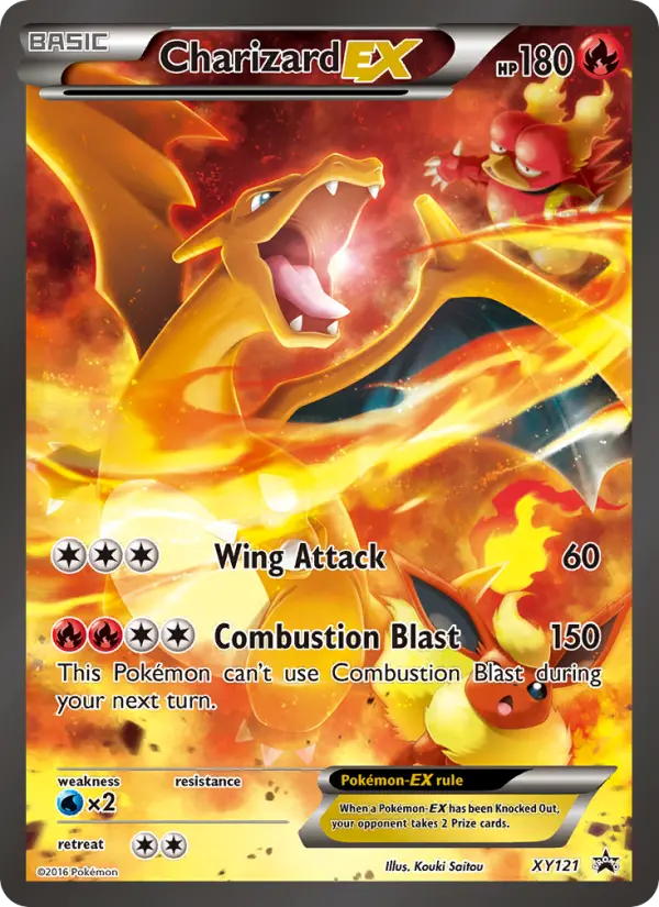 Charizard EX Pokemon card from XY Black Star Promos
