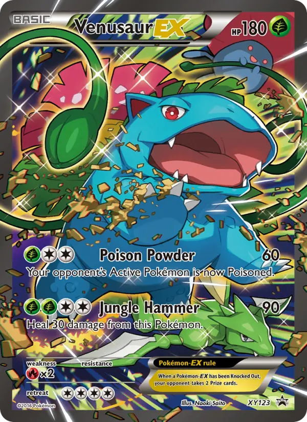 Venusaur EX Pokemon card from XY Black Star Promos