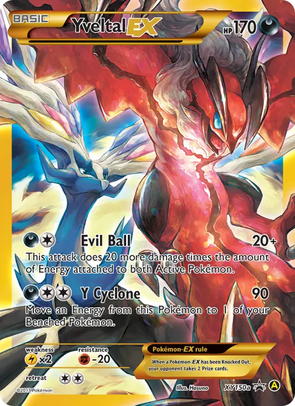 Yveltal-EX Pokemon card from XY Black Star Promos
