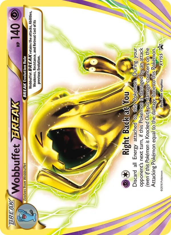 Wobbuffet BREAK Pokemon card from XY Black Star Promos