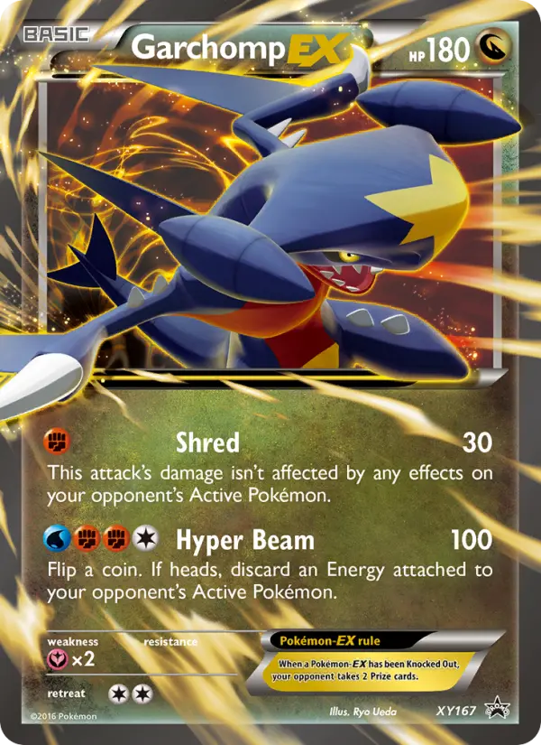 Garchomp-EX Pokemon card from XY Black Star Promos