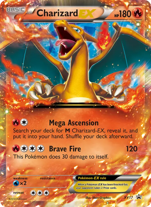 Charizard EX Pokemon card from XY Black Star Promos