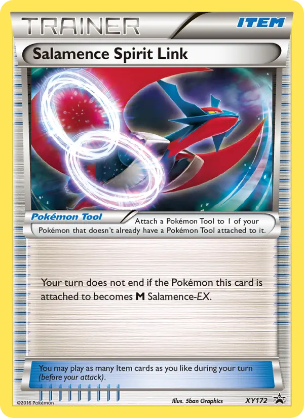 Salamence Spirit Link Pokemon card from XY Black Star Promos