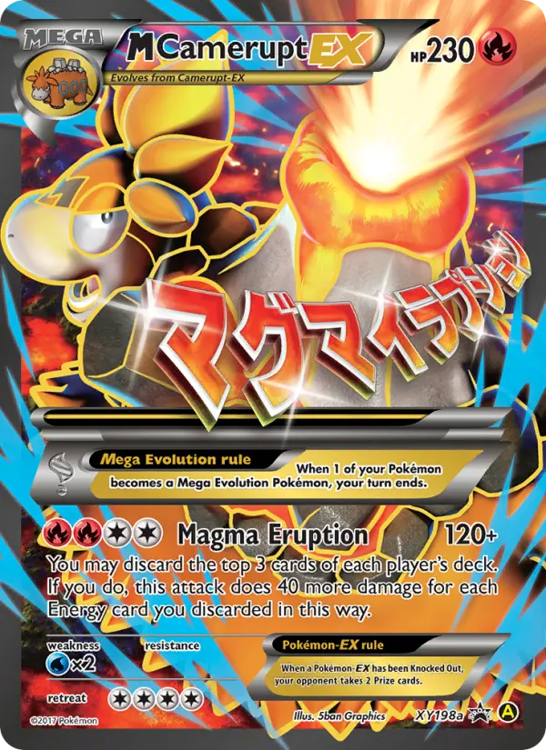 M Camerupt-EX Pokemon card from XY Black Star Promos