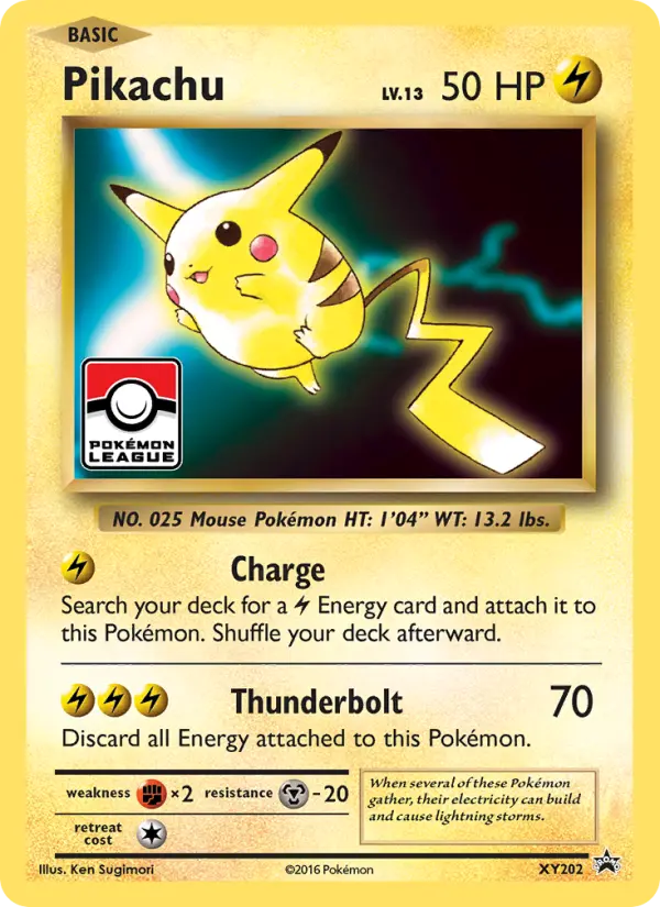 Pikachu Pokemon card from XY Black Star Promos