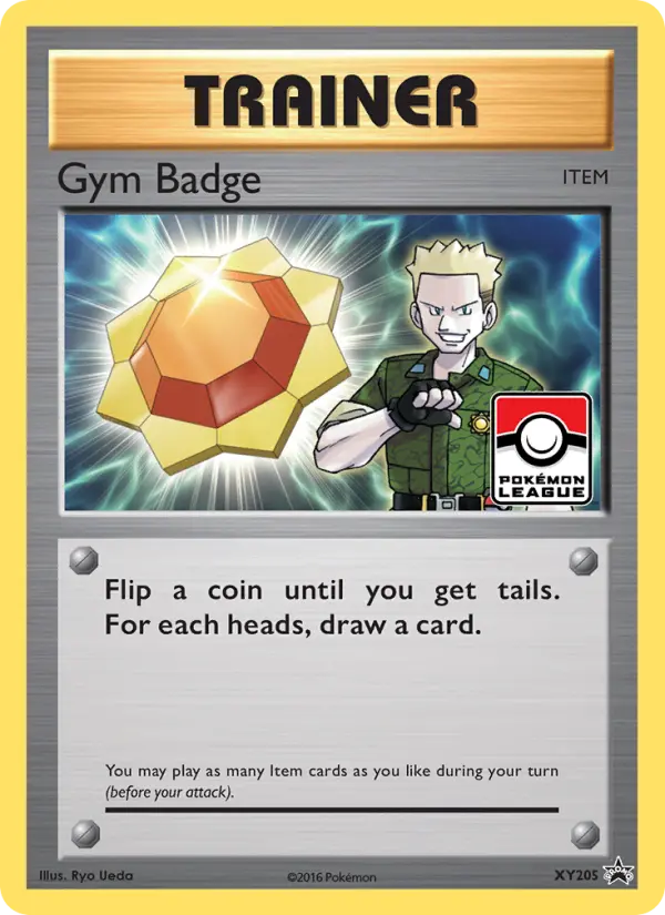 Gym Badge Pokemon card from XY Black Star Promos