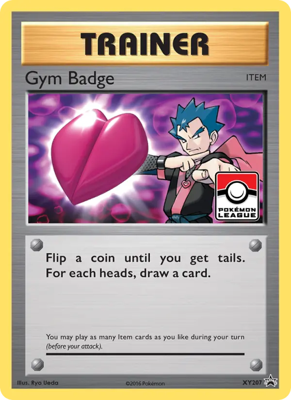 Gym Badge Pokemon card from XY Black Star Promos