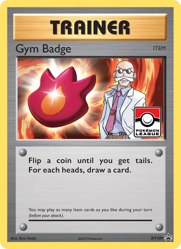 Gym Badge Pokemon card from XY Black Star Promos