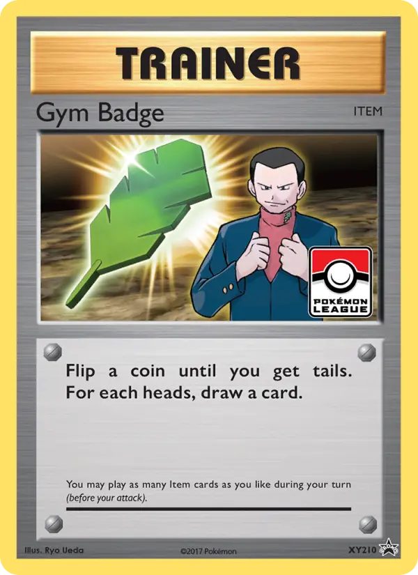 Gym Badge Pokemon card from XY Black Star Promos