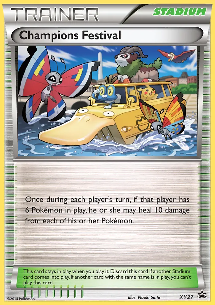 Champions Festival Pokemon card from XY Black Star Promos