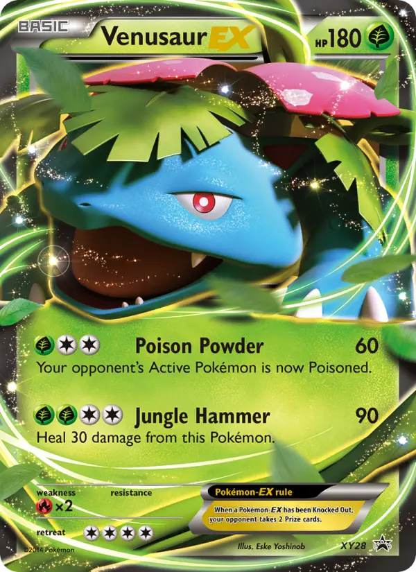 Venusaur EX Pokemon card from XY Black Star Promos