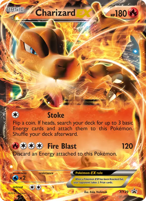 Charizard EX Pokemon card from XY Black Star Promos