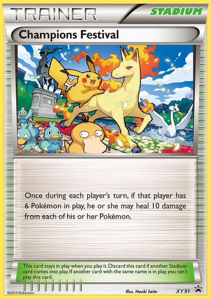 Champions Festival Pokemon card from XY Black Star Promos